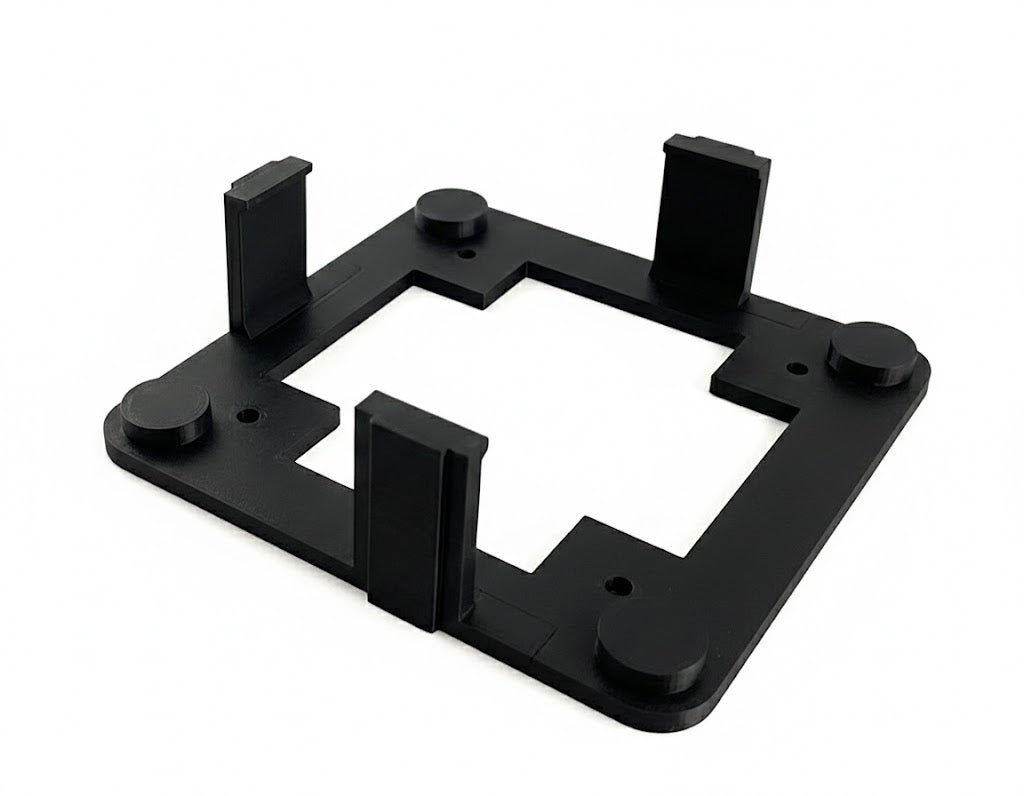 Black PETG wall mounting plate for Hubitat Elevation C-8 Pro